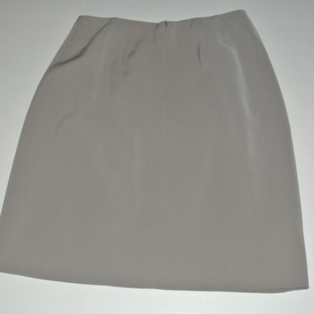 Caslon Gray Pancil Skirt Lined 4 - Picture 4 of 16